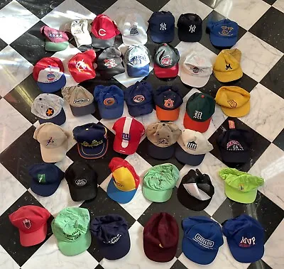 Vintage Snapback Baseball Trucker Hats Caps Lot Starter Sports 80s 90s Promo Lot • $95