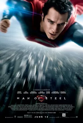 Man Of Steel Movie Poster | Superman | 11x17 | 2013 | NEW | USA • $15.99