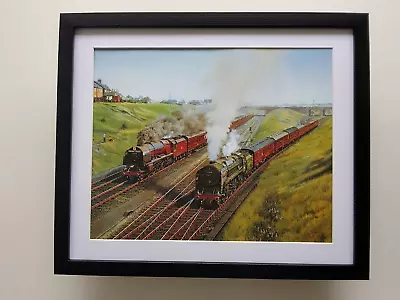 Malcolm Root Steam Train Print 'The 'Duchess' And The Clan'  FRAMED • £25.95