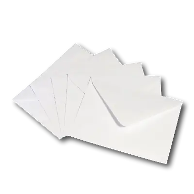 A6 / C6 A5 / C5 100gsm White Diamond Flap Gummed Greeting Card Envelopes 100gsm • £523.76