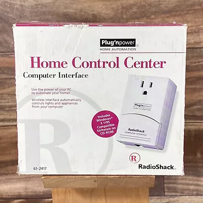 $19.60 • Buy Radio Shack Home Control Center Computer Interface New In Box W Software