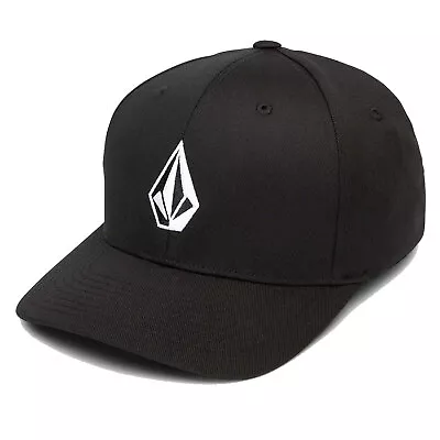 Volcom Men's Full Stone Black Flexfit Hat Clothing Apparel Snowboarding Skate... • $31.45