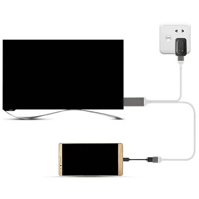 Screen Mirroring Projector Converter  Cable Video USB For Iphone For Android • £8.50