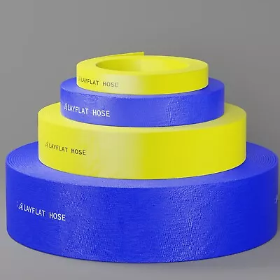 £3.82 • Buy PVC Layflat Hose Pipes Water Delivery Discharge Irrigation Lay Flat 4 BAR Rated