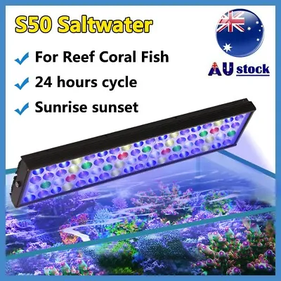 PopBloom S50 Reef Full Spectrum Aquarium LED Lighting 2ft Marine Aqua Fish Tank • $129.99