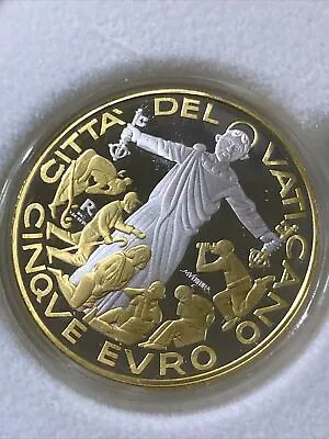 Vatican Silver And Gold 5 Euro 2020 1500 Coined • $299