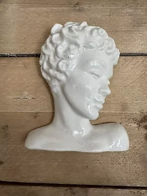 Art Deco Ladies Head Wall Pocket • £35