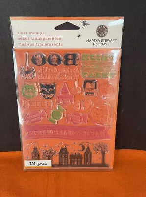 HALLOWEEN Martha Stewart Clear Stamps Set New • $12