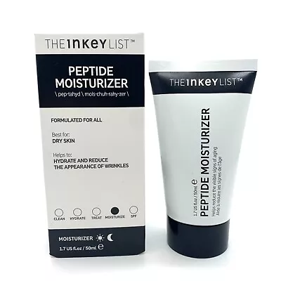 THE INKEY LIST Peptide Day & Night Moisturizer 50ml - New & Sealed - Free P&P • £9.99