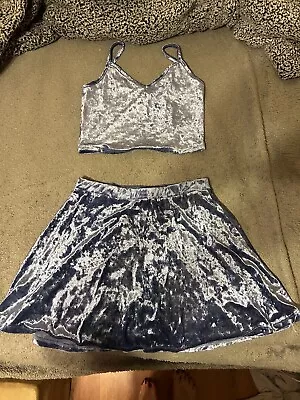 Crop Top Skirt Set • $10
