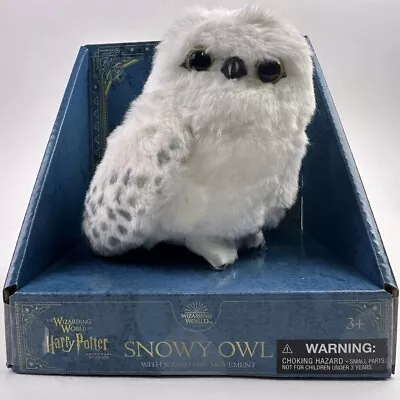 Universal Studios Harry Potter Hedwig Snowy Owl Shoulder Plush Sound & Movement • $89.99