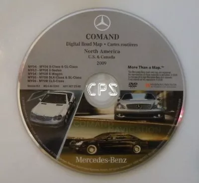 Mercedes S E SLK CLS SL CL CLASS Navigation DVD Road MAP Data Disc USA Map #2365 • $94