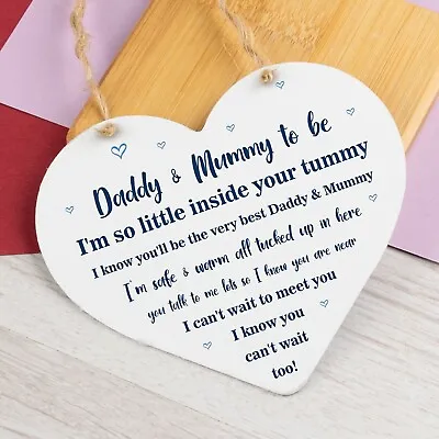 Mummy To Be Card Gift Daddy To Be Card Gift Heart Baby Shower Keepsake Gift Sign • £3.99