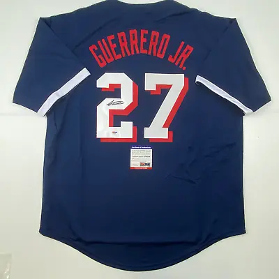 Autographed/Signed Vladimir Vlad Guerrero Jr All-Star Game Blue Jersey PSA COA • $199.99