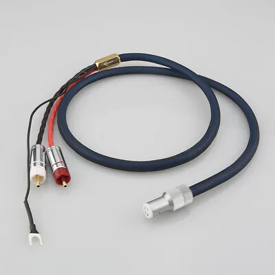 6N OCC Silver Plated Audio Phono Tonearm Cable RCA 5 Pin DIN XLR Y Ground Wire • $43.35