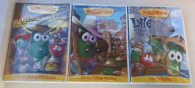 Lot Of 3 VeggieTales DVDs New Sealed  Minnesota Moe Lyle Viking • $15.99