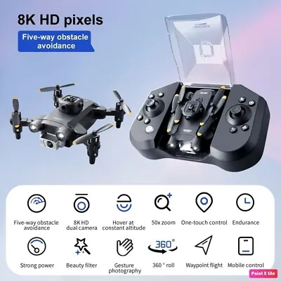 4DRC Nocchi-II Mini 4D-V30 FPV Black Drone 8K 1080P HD Dual Camera Wi-Fi • $18.88