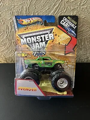 Hot Wheels Monster Jam 1:64 Avenger W/Crush Car Inside MOC Sealed • $12.99