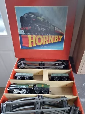 Vintage Hornby O Gauge Tin Plate Model Railway Set No 20 Boxed • £49.99
