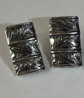 Elk Creek Sterling Silver Antique Finish Stud Earrings • $26