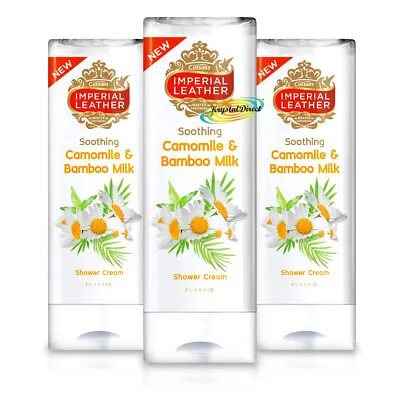 3x Imperial Leather Classic Soothing Camomile & Bamboo Milk Shower Cream 250ml • £11.49