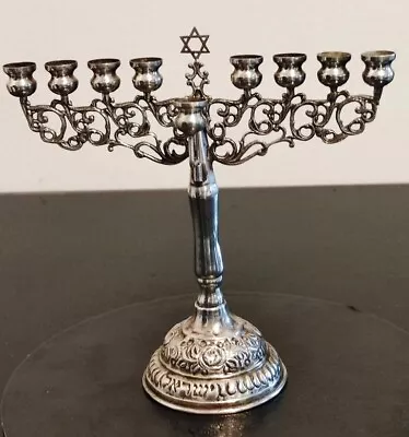 Handmade Solid Silver Hanukkah Menorah • $350