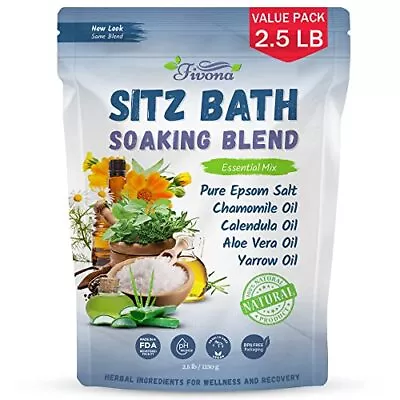 Hemorrhoid Treatment 40oz Sitz Bath Salts Postpartum Soaking Blend Epsom Salt So • $24.20