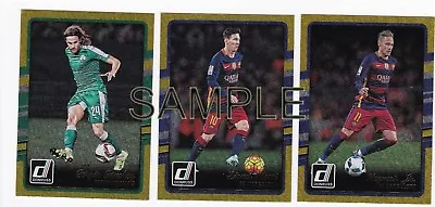 2016-17 Donruss Soccer Gold Parallel Messi Neymar Bale Buffon • $1.12