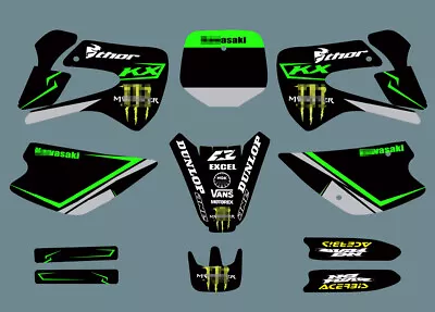 Background Decal Graphic Sticker Kit FOR Kawasaki KX85 1998-2003 KX100 1998-2003 • £63.42