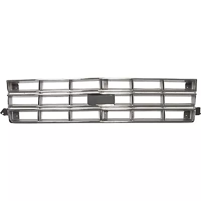 Grille For 82-90 Chevrolet S10 83-90 S10 Blazer Chrome Plastic • $58.28