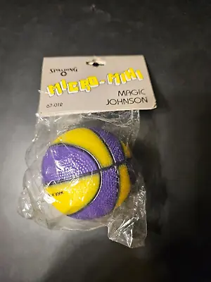 Vintage New In Package Spalding Micro-Mini Magic Johnson Basketball • $24.99