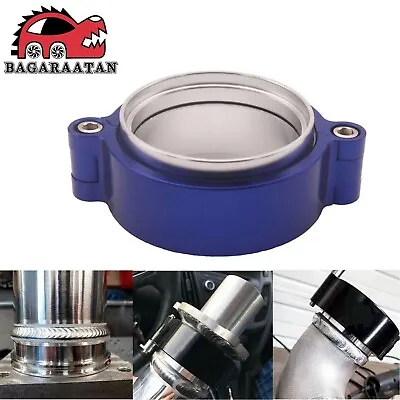 $18.99 • Buy 2.75'' Inch Aluminum HD V-Band Clamp + Flange For Intake Intercooler Pipe Blue
