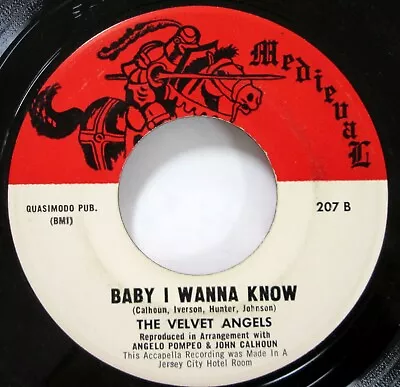 VELVET ANGELS 45 Since You've Been Gone / Baby I Wanna Know MEDIEVAL VG++ #2884 • $18