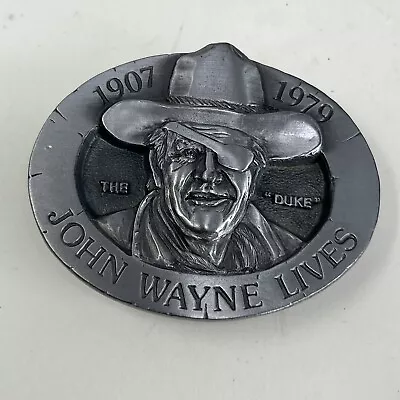 John Wayne Lives 1907-1979  The Duke  Buckles Of America Belt Buckle • $23.23