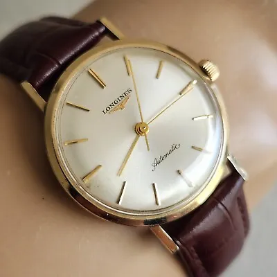 Vintyage LONGINES Men's Automatic Watch Cal.340 17Jewels 10K G.F. 1962 • $545