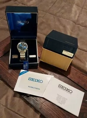VINTAGE 1975 NOS MINT SEIKO MENS Automatic Day Date 6106-8729 ! Navy Gift  • $81