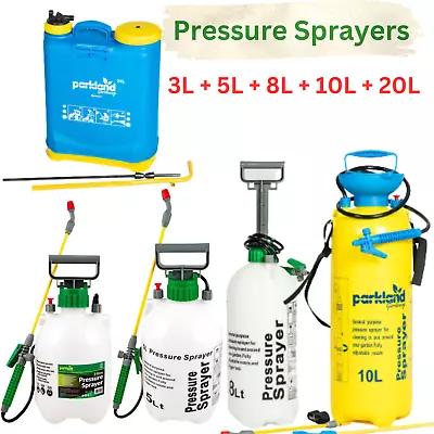 Garden Pressure Sprayer Knapsack Garden Pressure Weed Spray Bottle Hand Pump • £13.99