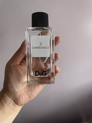 D And G Perfume Bottle 100ml. Number 3 L’ Imperatrice - Empty Bottle Only! • $7.47