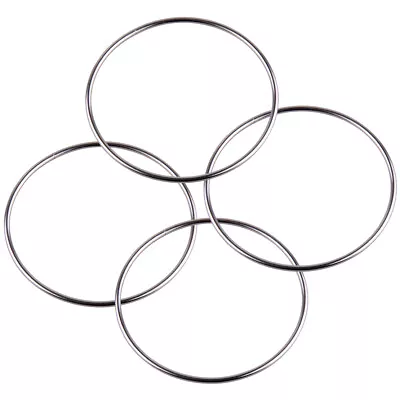 £5.99 • Buy 4 Chinese Linking Rings Classic Magic Metal Ring Link Trick Stage Or Close Up An