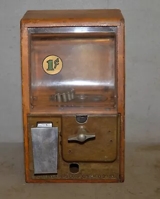 Victor Baby Grand 1950 Oak Case Gum Ball Marble Vending Machine Collectible  • $169.99