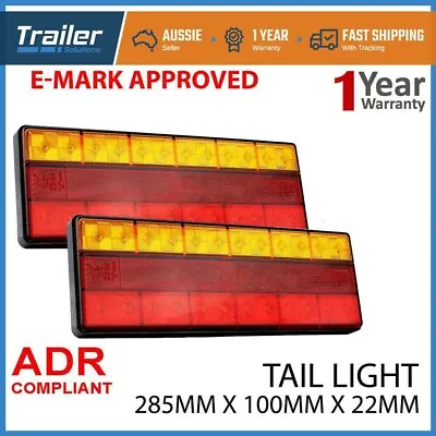 24 LED TRAILER TAIL LIGHT LAMP TRUCK CARAVAN UTE STOP INDICATOR 12V 285x100 BAR • $72.71