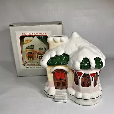 Christmas Around World Snow House Made Taiwan Vintage Holiday Winter Village • $14.99
