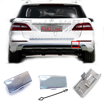 Chrome 12-15 Mercedes ML GLE W166 AMG Line 300 350 400 500 550 REAR TOW COVER • $19.89