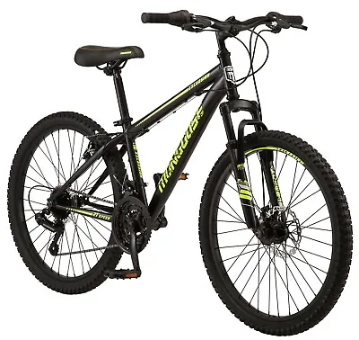 Mongoose Excursion Mountain Bike 24  21 Speed - Black/Neon Green In Hand! • $269.99