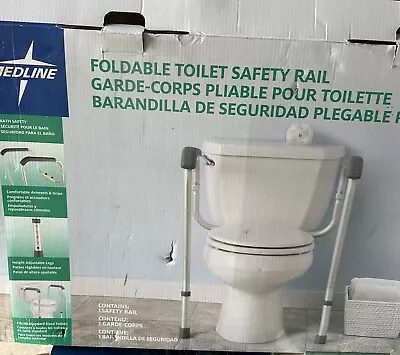 Medline Toilet Safety Frame Rails With Foam Armrests • $40