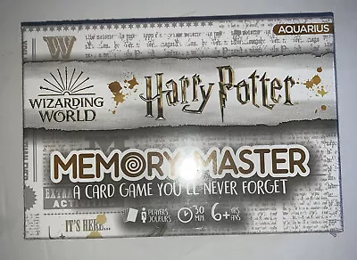 Harry Potter Memory Master A Card Game You’ll Never Forget Ages 6+ 4 Players New • $8.99