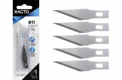 5pc X-ACTO X221 No 11SS Stainless Steel Knife Blades • $3.49