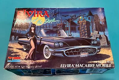 Vintage Monogram 1:24 Scale Elvira Macabre Mobile Model Kit 2783 • $45