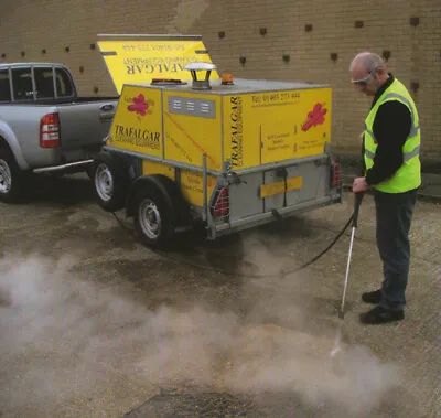 £13400 • Buy Trailer Hot Water Steam Pressure Washer Chewing Gum Graffite Removal Sale / Hire