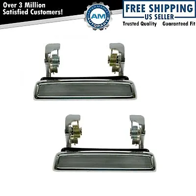 For Ford F100 F150 Bronco LTD Mercury Cougar Exterior Door Handle Pair Chrome • $26.63